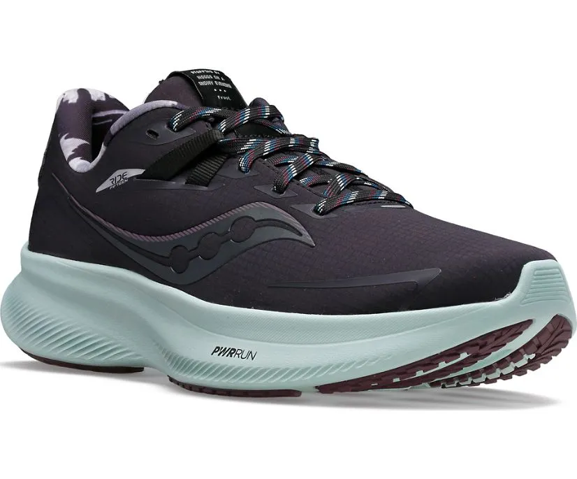 All-Terrain Support Saucony scarpa da corsa da uomo impermeabile Ride 15 Runshield S20806 01 miles to go-black