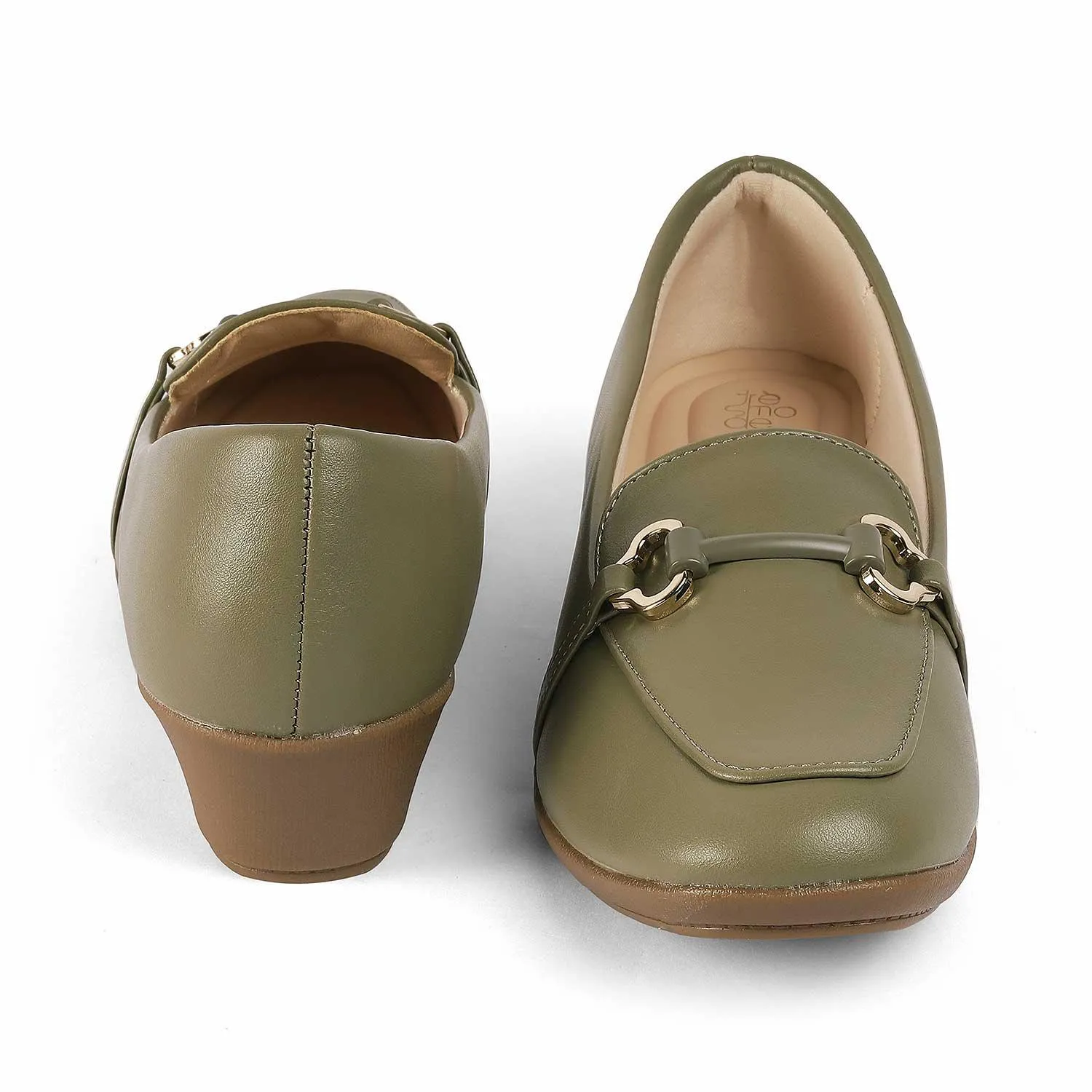 Moisture wicking Chic Comfort Tresmode Trevy Green Women's Casual Sole Loafers