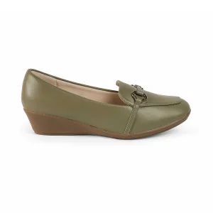 Light Pace Tresmode Trevy Green Women's Casual Sole Loafers