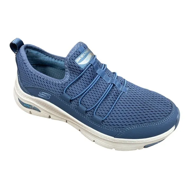 Versatility Dynamic Support Frame Skechers scarpa sneakers da donna Arch Fit Lucky Thoughts 149056 NVY blu
