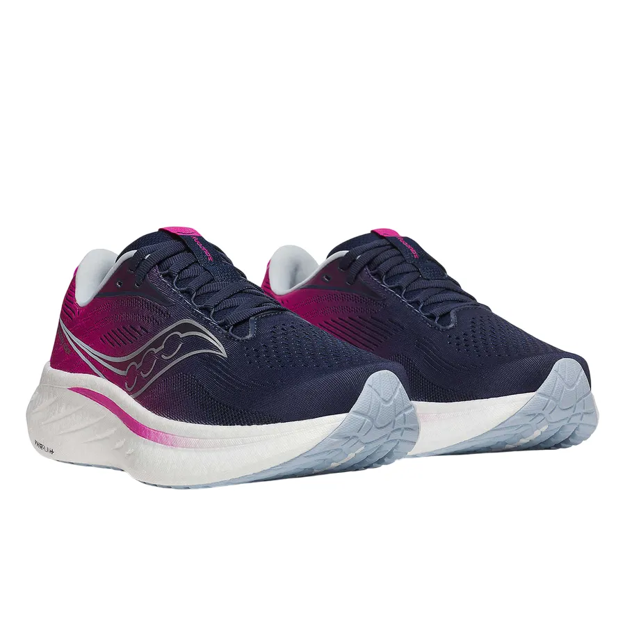 Saucony scarpa da corsa da donna Ride 18 S11000-160 blu-fucsia slip - on
