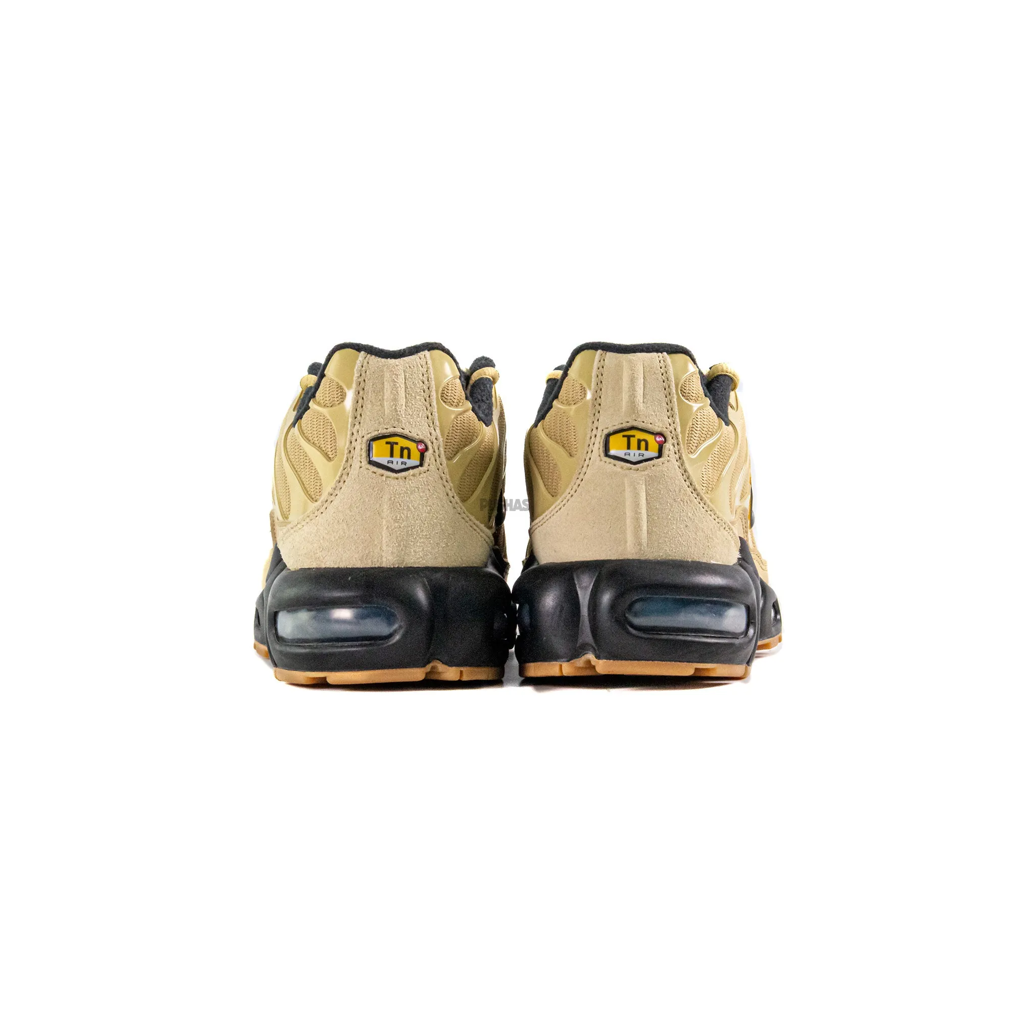 Nike Air Max Plus TN 'OG Gold Bullet' (2022) running in a bog area shoes