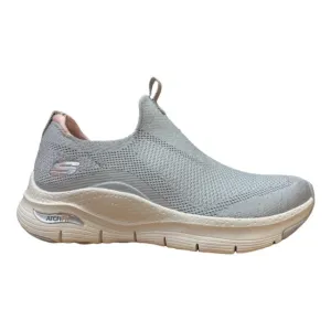 Skechers scarpa sneakers da donna Arch Fit Keep IT UP 149415/LGPK grigio chiaro-rosa Style - updated