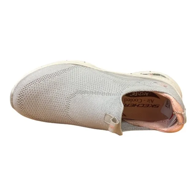 suitable for sports events road use Skechers scarpa sneakers da donna Arch Fit Keep IT UP 149415/LGPK grigio chiaro-rosa
