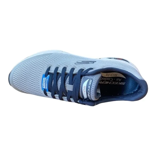 impact - resistant running shoes Skechers scarpa sneakers da uomo Arch Fit 232040/GYNV grigio blu