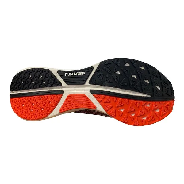Puma scarpa da running uomo Electrify Nitro 195173 12 black-cherry tomato-white Balanced Stack Height