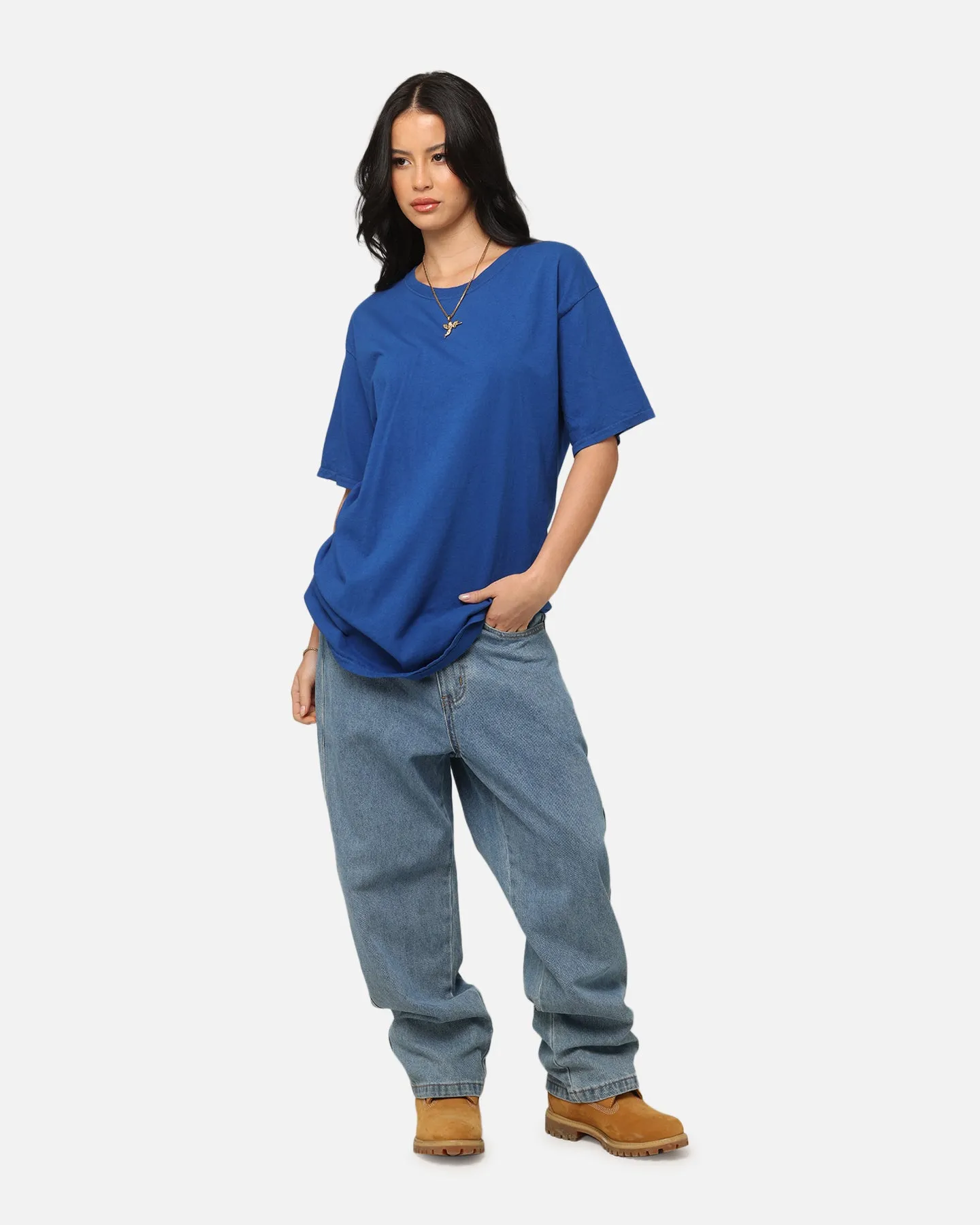 Sublimation Printed Collar Culture Kings Basic T-Shirt Cobalt Blue