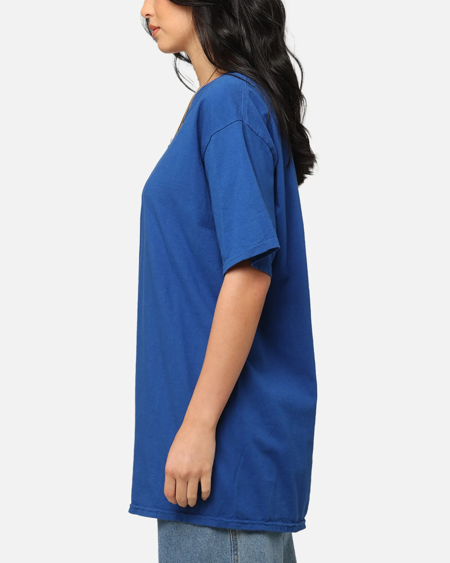 Culture Kings Basic T-Shirt Cobalt Blue Holiday Comfort Style