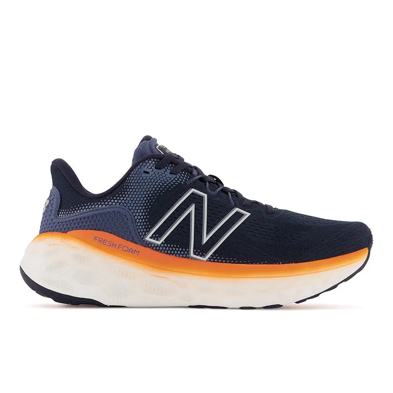 beach jogging Torsion System Stability Fresh Foam More v3 - Eclipse with Vibrant Orange - Men's