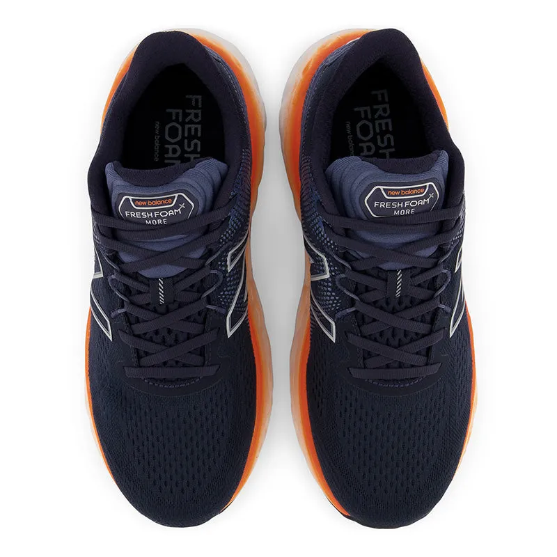 running for school events Fresh Foam More v3 - Eclipse with Vibrant Orange - Men's