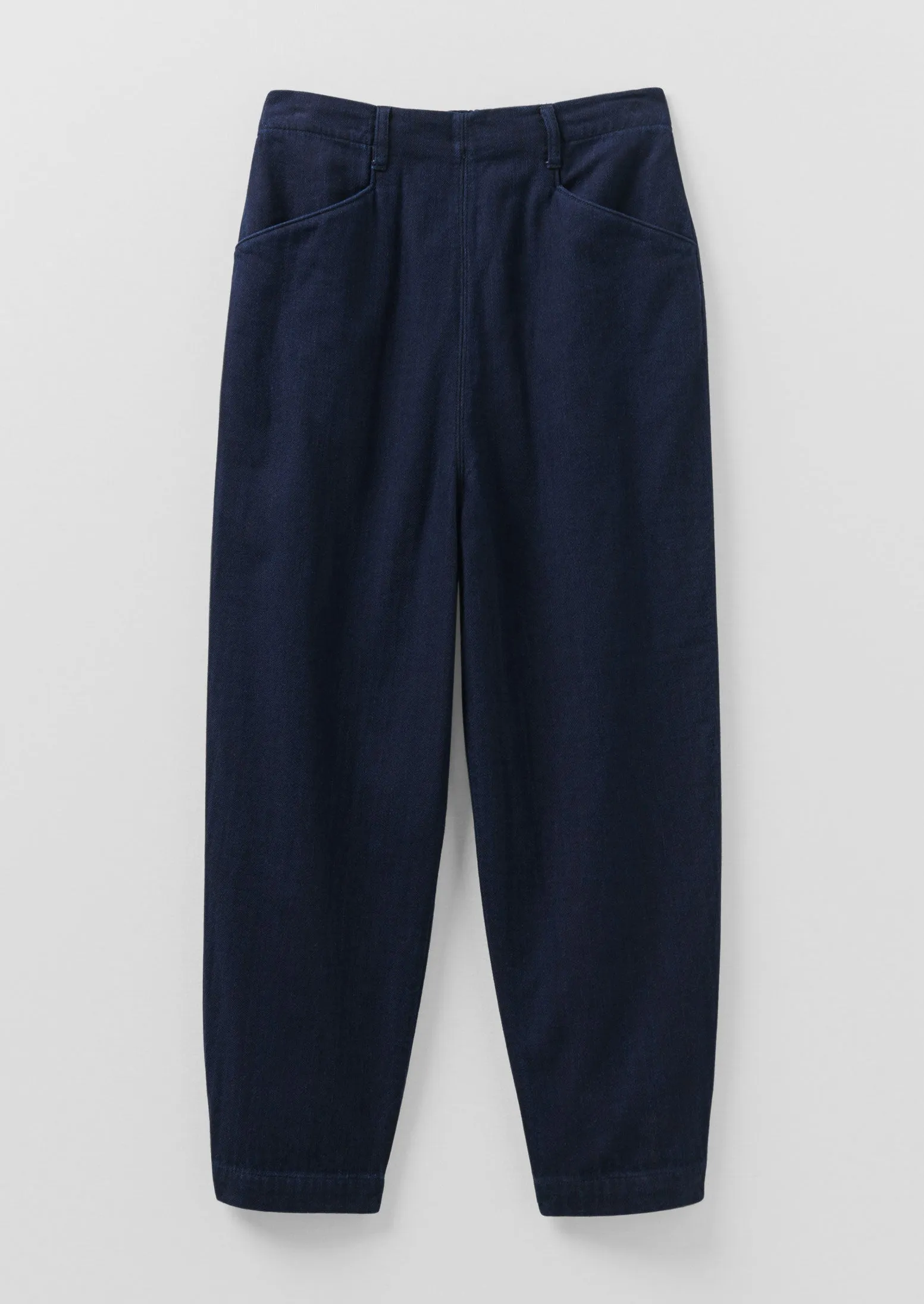 Alix Indigo Twill Pants | Indigo Premium Stretch Seamless Waist Technology