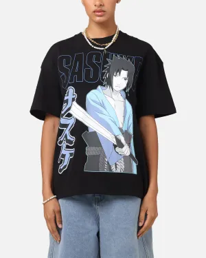 Goat Crew X Naruto Sasuke T-Shirt Black Casual Essential Soft and Flexible