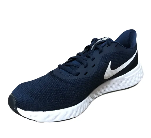 Comfort Cushioning Nike scarpa da corsa da uomo Revolution 5 BQ3204 400 blu-bianco