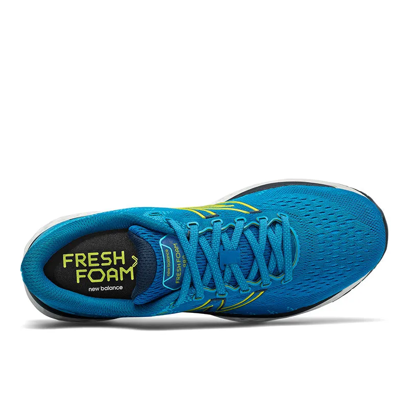 Fresh Foam 880v11 - Wave Blue with Virtual Sky - Men's Non Restrictive Flex Grooves running for a way to stay involved in sports