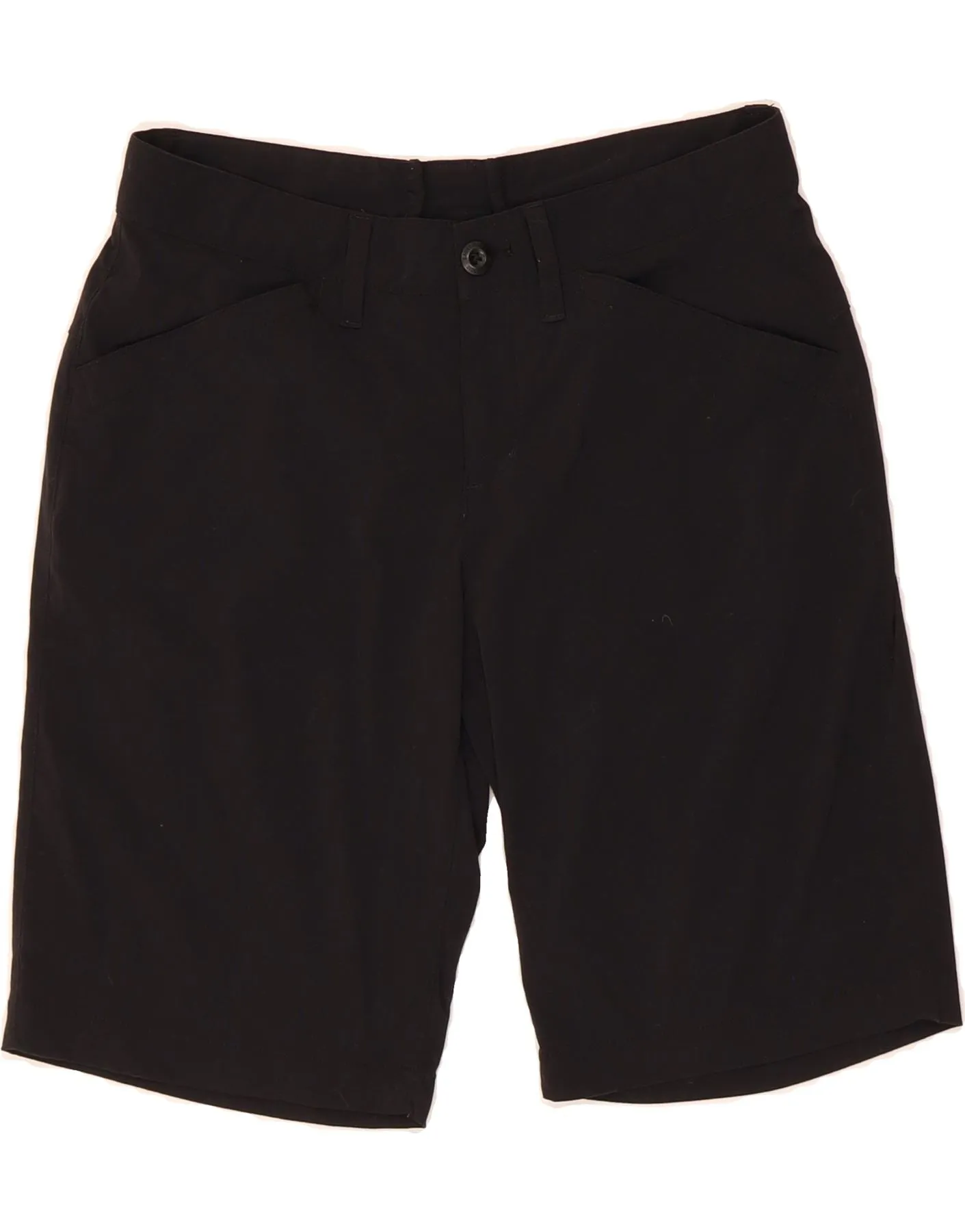 EDDIE BAUER Womens Casual Shorts US 2 XS W30  Black Nylon Weekend Style Stretch Support