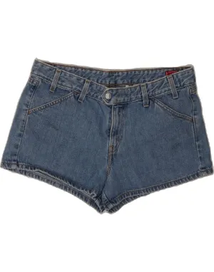 LEVI'S Womens Denim Shorts US 13 Large W34  Blue Cotton evening dress