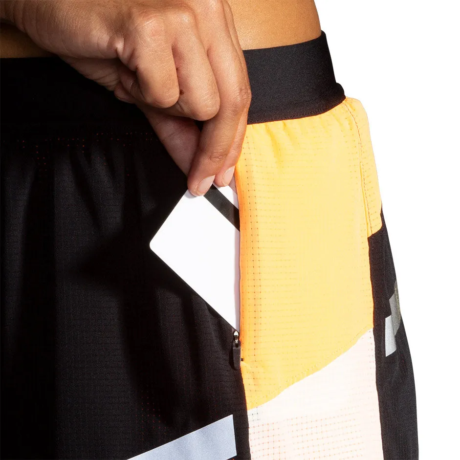 Double Layered Hem Tennis shorts Brooks Womens Run Visible 2.0 4" 2in1 Shorts