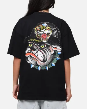 Ed Hardy Bulldog T-Shirt Black BreathableMaterial