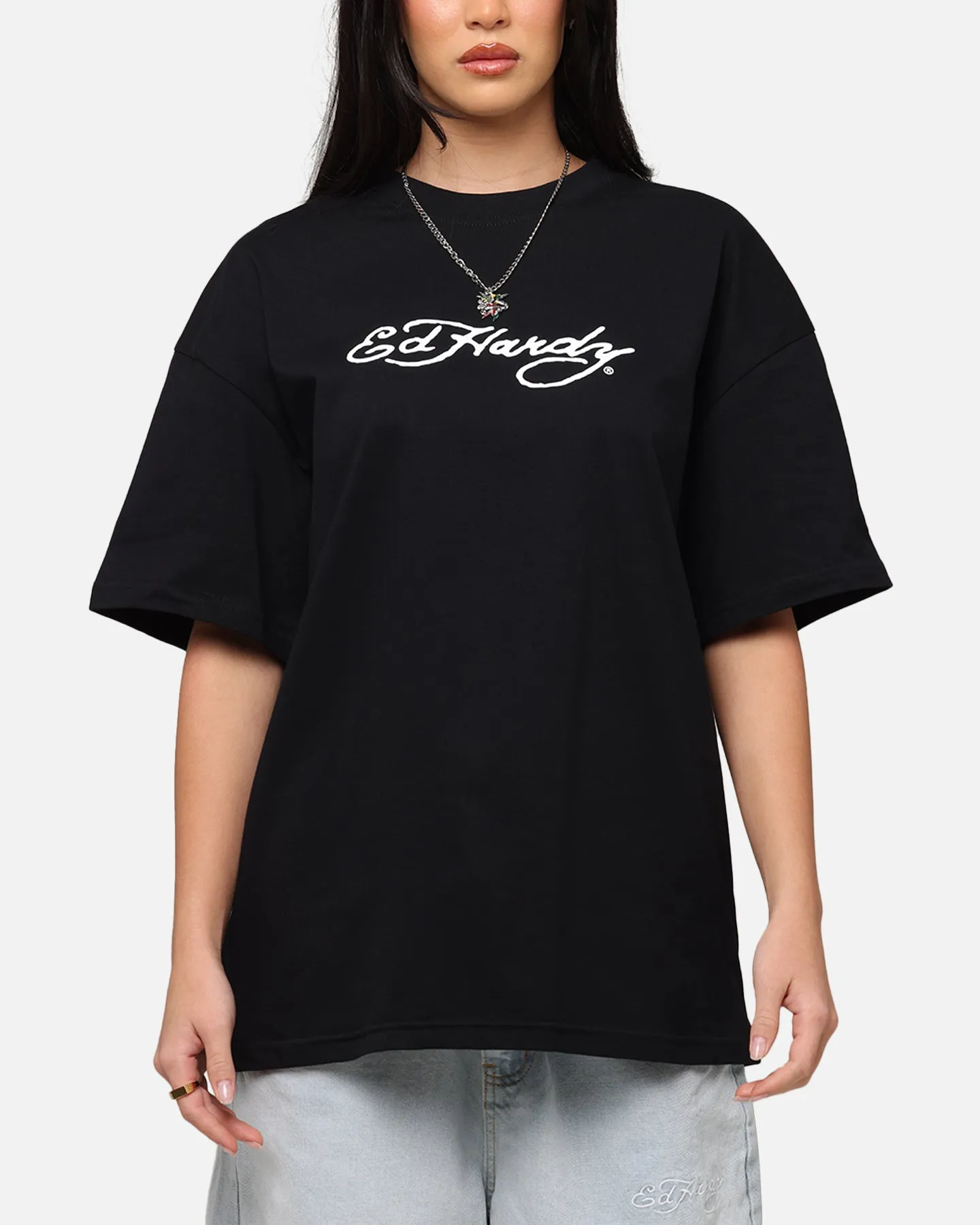 Ed Hardy Bulldog T-Shirt Black Smart Comfort