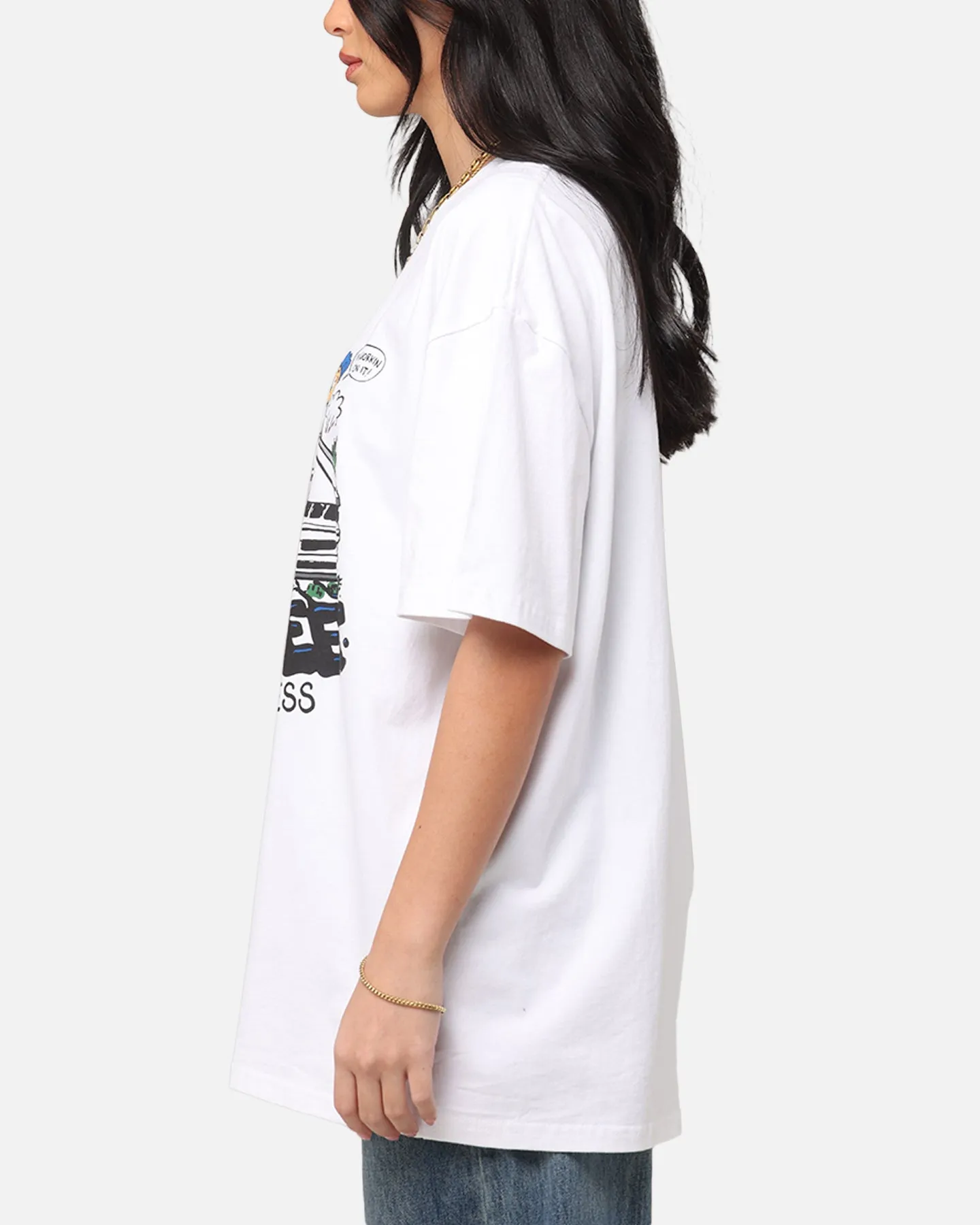 Key Street X FRKO Wip T-Shirt White Trendy Casual Wear Weekend Smart