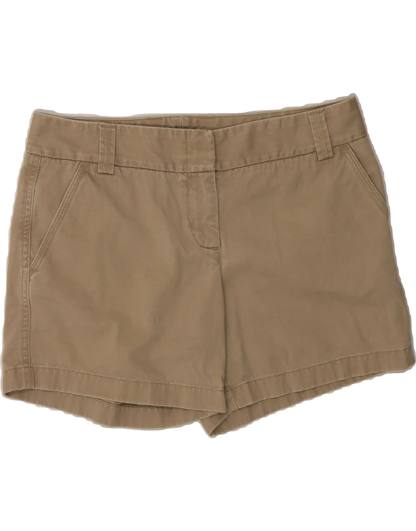 J. CREW Womens City Fit Chino Shorts US 8 Medium W32  Beige Cotton Camouflage Style ReflectiveAccents