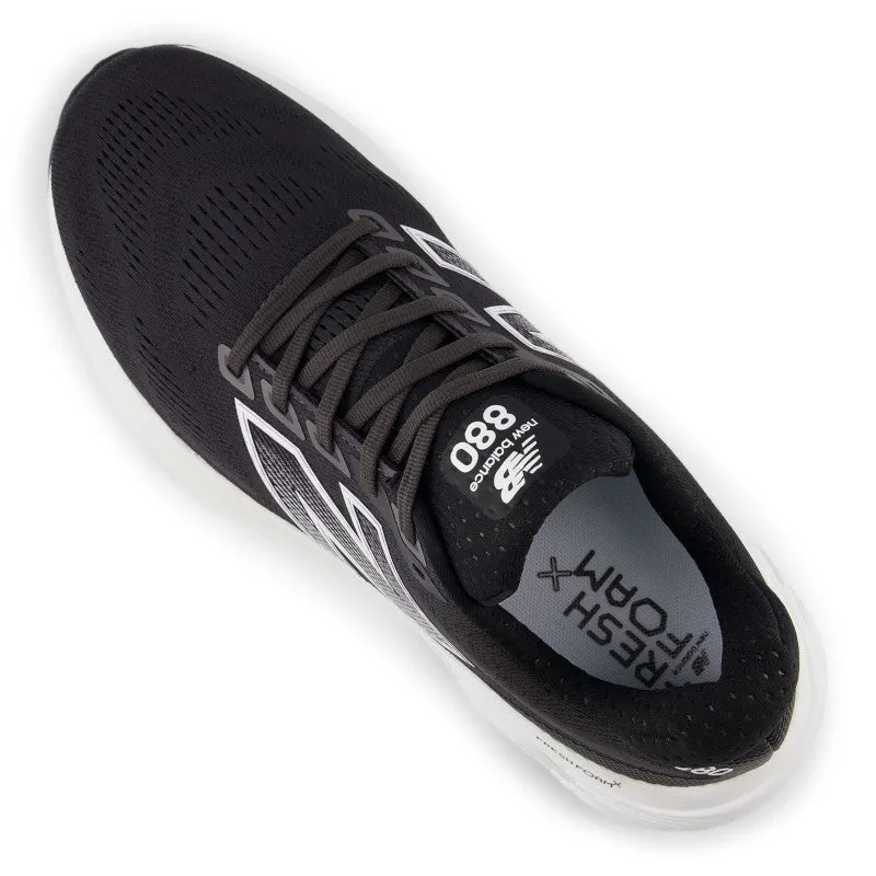 Fresh Foam X 880v15 - Black with White and Reflection - Men's Durable - stitching home - workout running shoes
