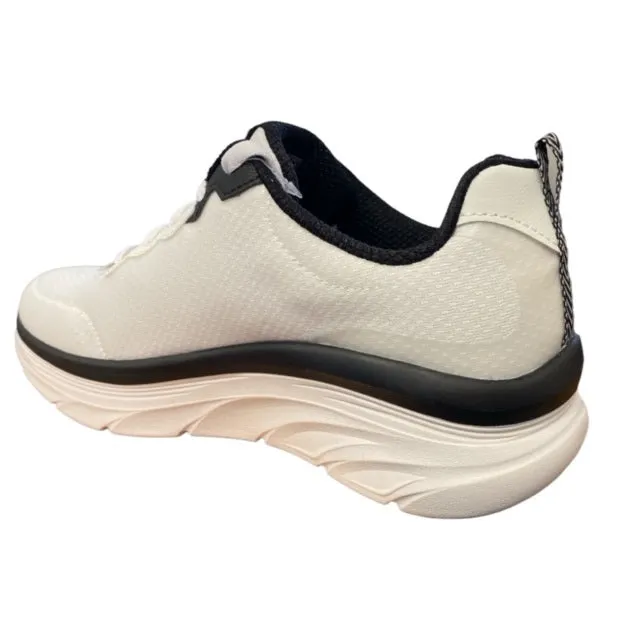 Skechers scarpa da walking da uomo D'Lux Walker Be Easy 149319/WBK bianco-nero Soft - Touch