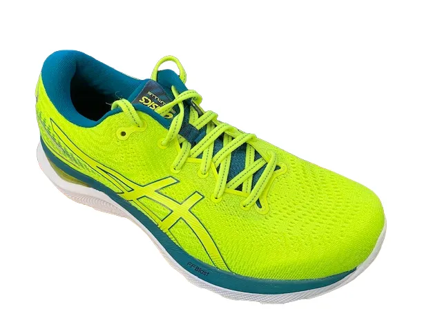 Responsive forefoot Friction Free Liner Asics scarpa da corsa da uomo Gel Cumulus 24 1011B366 750 giallo verde