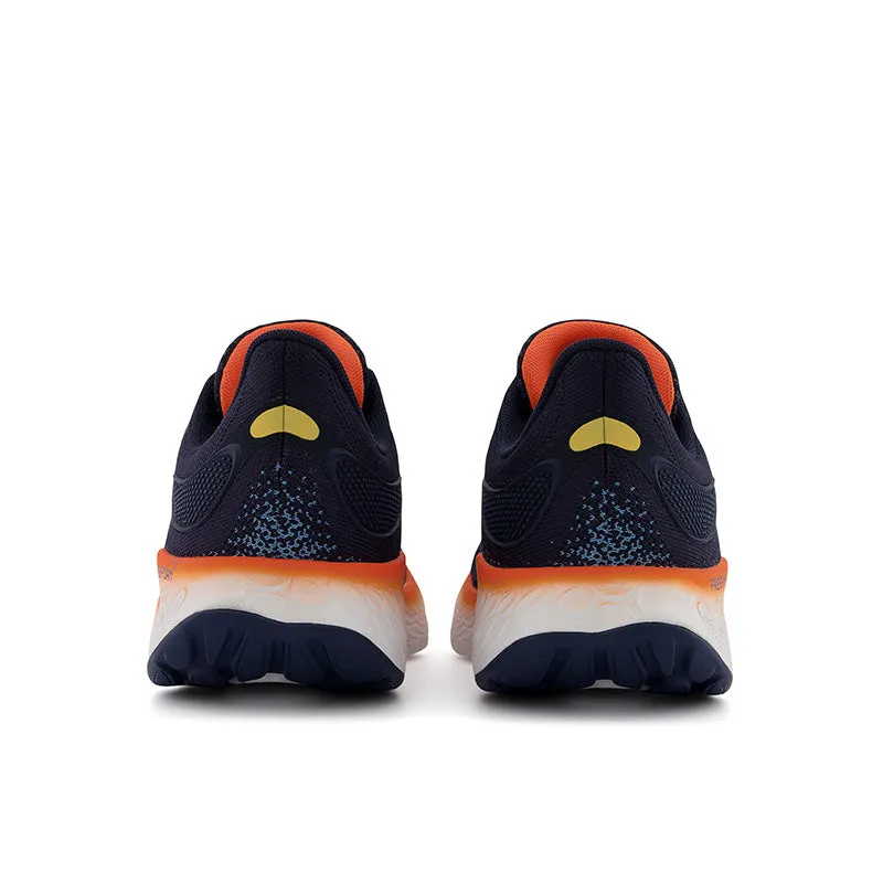 Fresh Foam X 1080v12 - Eclipse with Vibrant Orange and Spring Tide Ventilated Panels men's shoe style