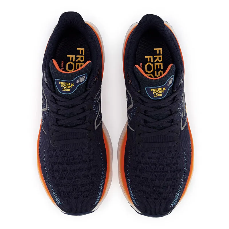 men's use daily accessory Fresh Foam X 1080v12 - Eclipse with Vibrant Orange and Spring Tide