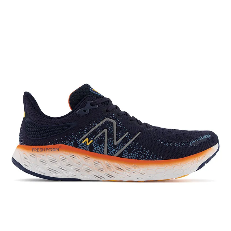 Heavy - Duty Sole Fresh Foam X 1080v12 - Eclipse with Vibrant Orange and Spring Tide