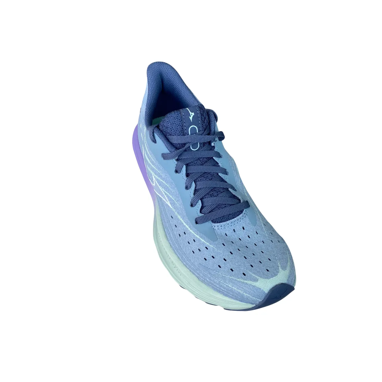 Design-led breathable - membrane - feature shoes Mizuno scarpa da corsa da donna Wave Skyrise 6 J1GD250921 grigioceleste-menta-viola