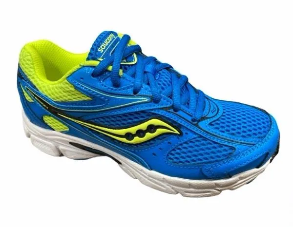 quick - drying fabric shoes Dynamic Heel Lock Saucony scarpa da corsa da ragazzo Cohesion 8 SY54812 azzurro