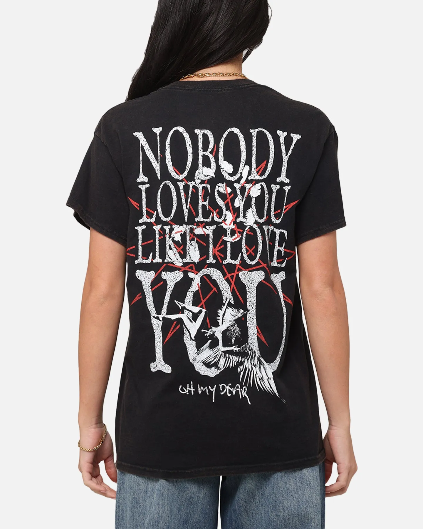 Classic and Comfy Bring Me The Horizon Nobody Loves You Vintage T-Shirt Black Vintage