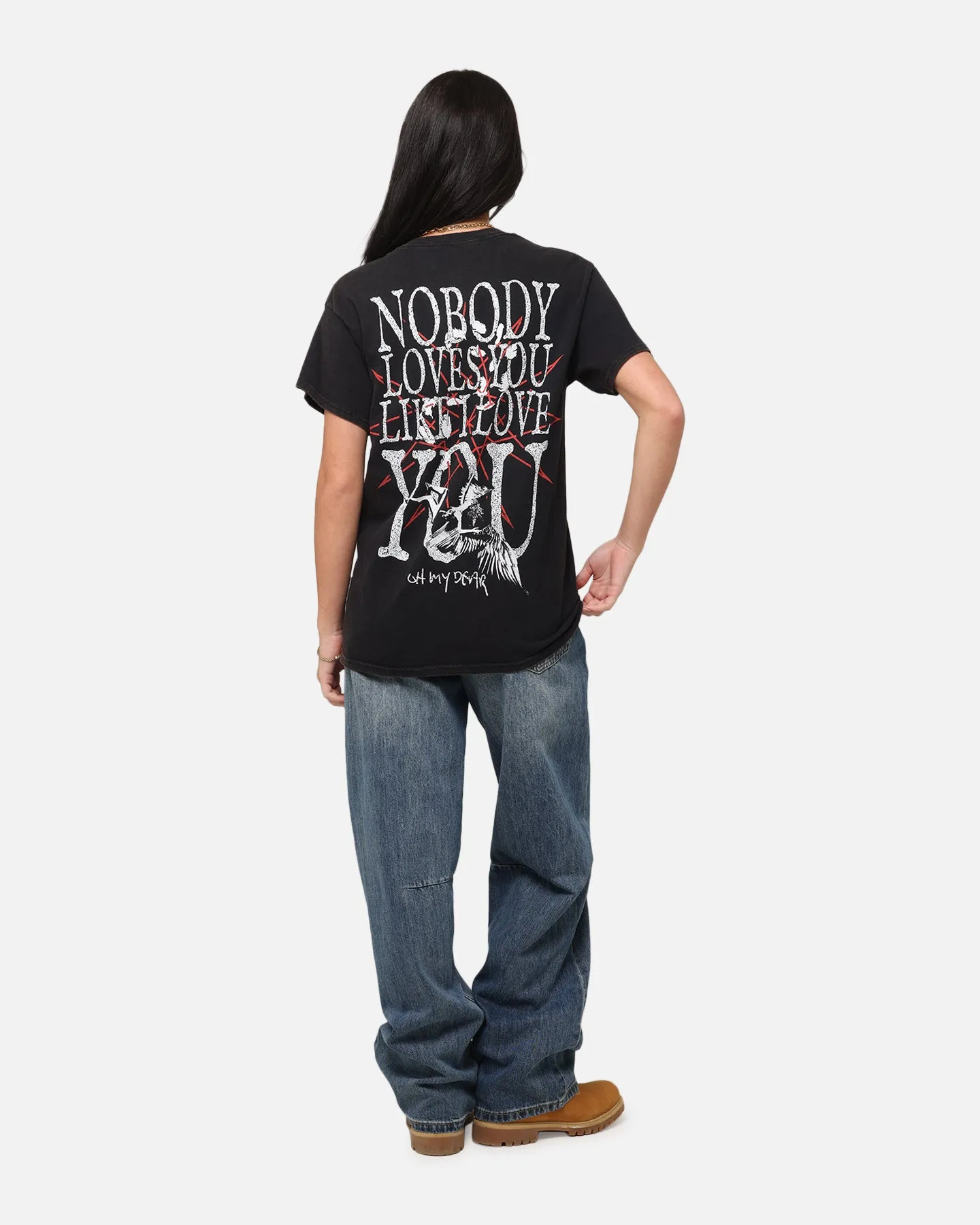 Bring Me The Horizon Nobody Loves You Vintage T-Shirt Black Vintage TaglessCollar High-Quality Fabric