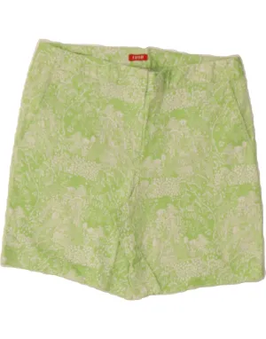 mountain style IZOD Womens Chino Shorts US 6 Medium W32  Green Floral Cotton