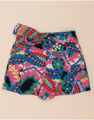 J. CREW Womens Casual Shorts US 8 Medium W32  Multicoloured Floral Multi Directional Flex Reflective details