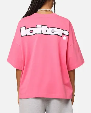 Comfy Wardrobe Perfect Wear Loiter Premium Essentials Boxy T-Shirt Pink