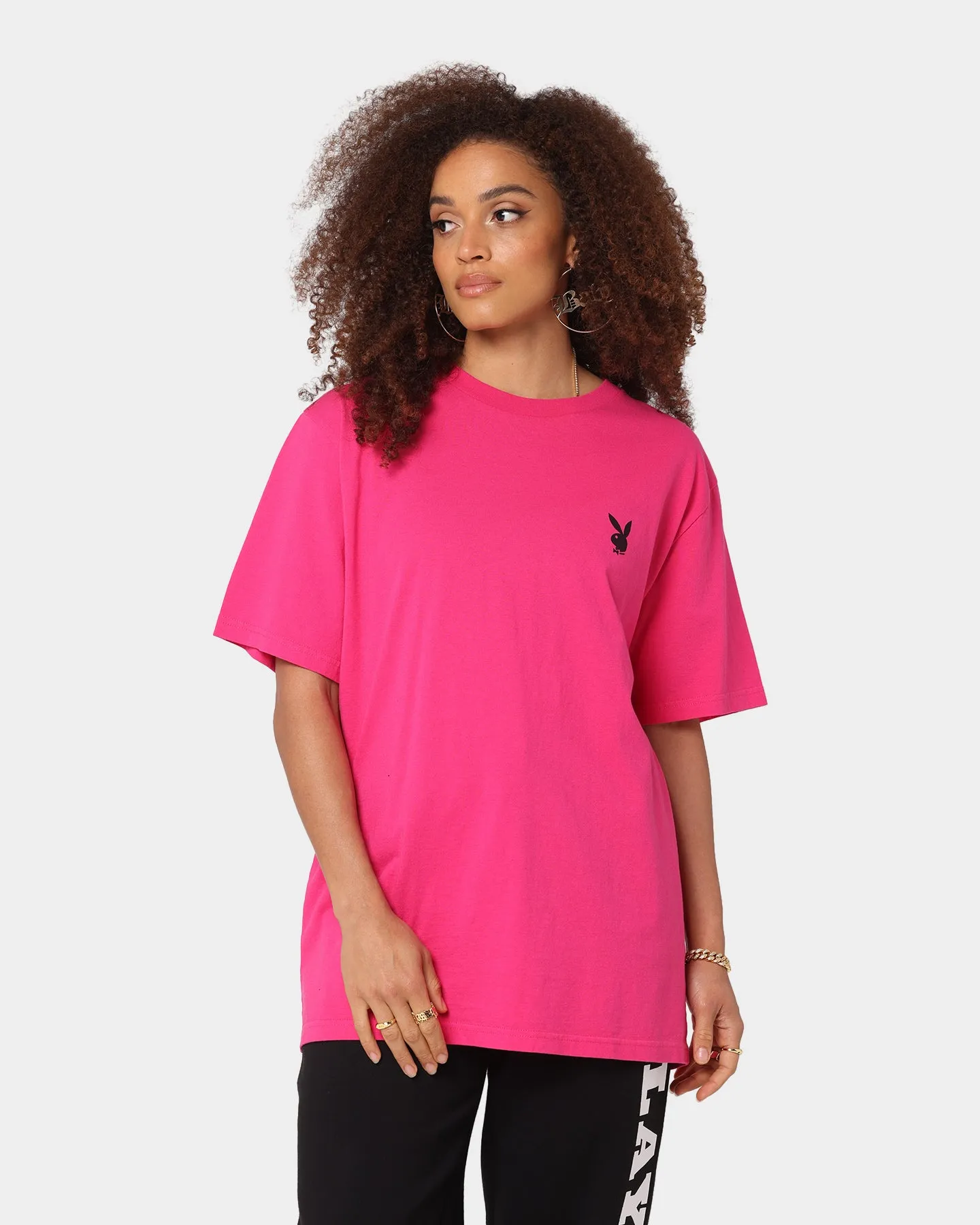Playboy Stack T-Shirt Hot Pink Quick-Drying Shirt