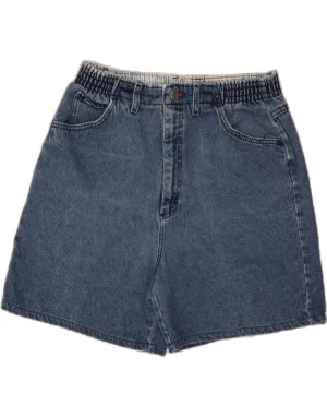 LEE Womens High Waist Denim Shorts W32 Large Blue Fast Absorption Textile QuickAccessPockets