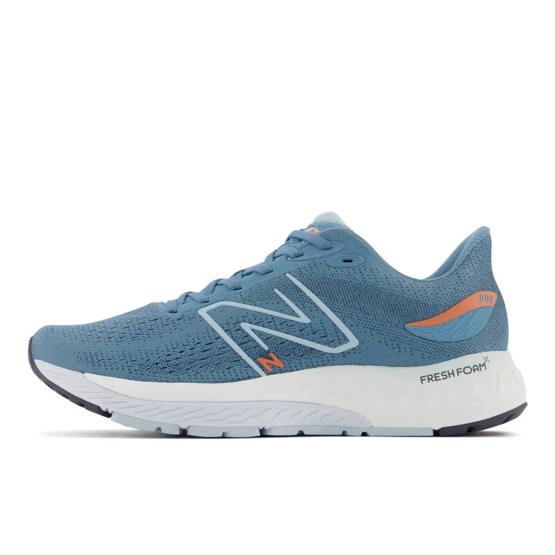 bead - decorated running gear Fresh Foam X 880v12 - Spring Tide with Vibrant Orange and Morning Fog - Men's
