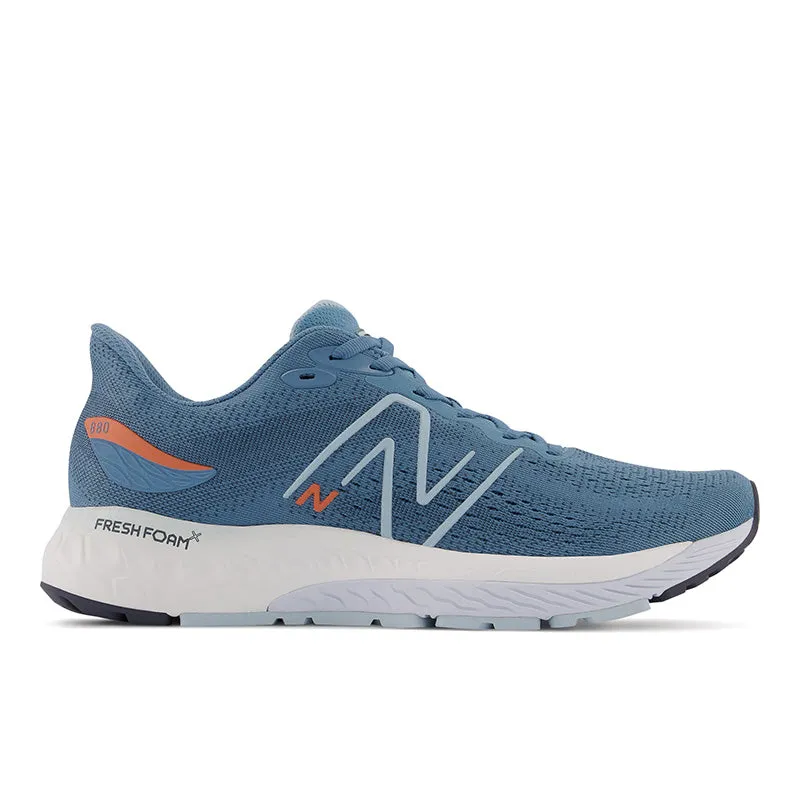 Fresh Foam X 880v12 - Spring Tide with Vibrant Orange and Morning Fog - Men's youth athletic footwear Reliable Construction
