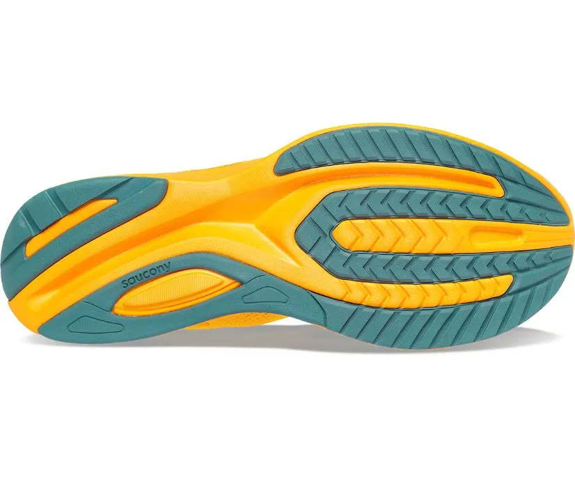 Blister Prevention Design Saucony scarpa da corsa da uomo Guide 15 S20684 30 giallo oro