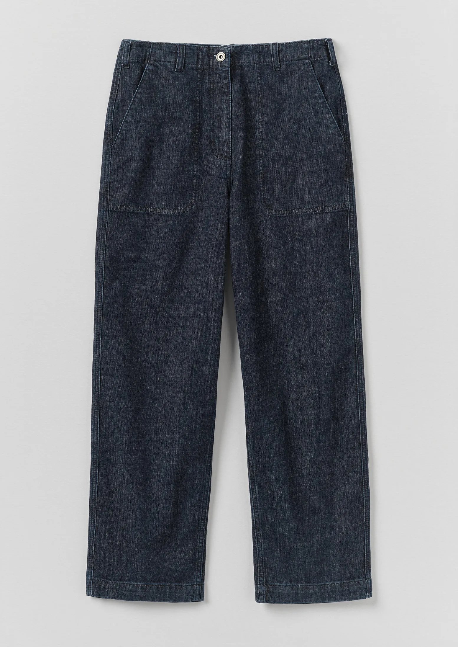 quick dry Ashley Organic Cropped Jeans | Indigo