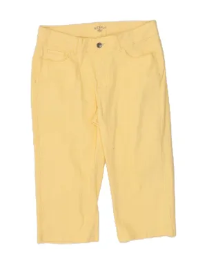 Double Layered Reinforcement LEE Womens Riders High Waist Bermuda Shorts US 14 XL W32  Yellow Cotton