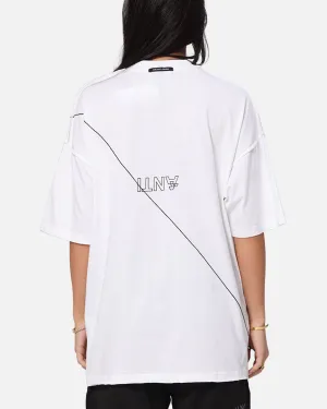 The Anti Order XY Aesthetic Non Seam T-Shirt White/Black Holiday Casual