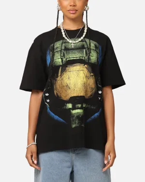 print design Fashion Forward Goat Crew X Halo Big Head Heavyweight T-Shirt Black