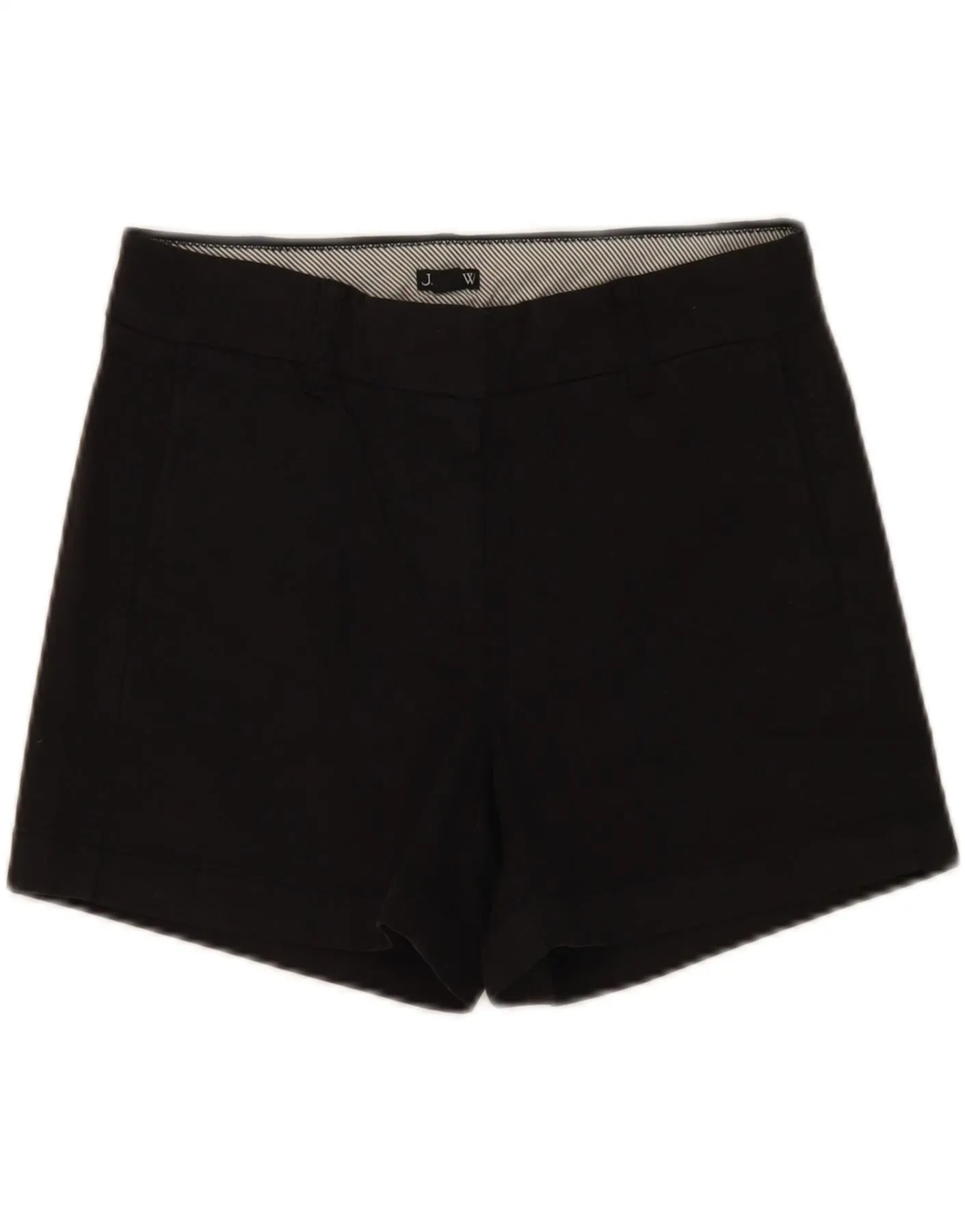 J. CREW Womens Chino Shorts US 2 XS W28  Black Cotton Cooling Effect