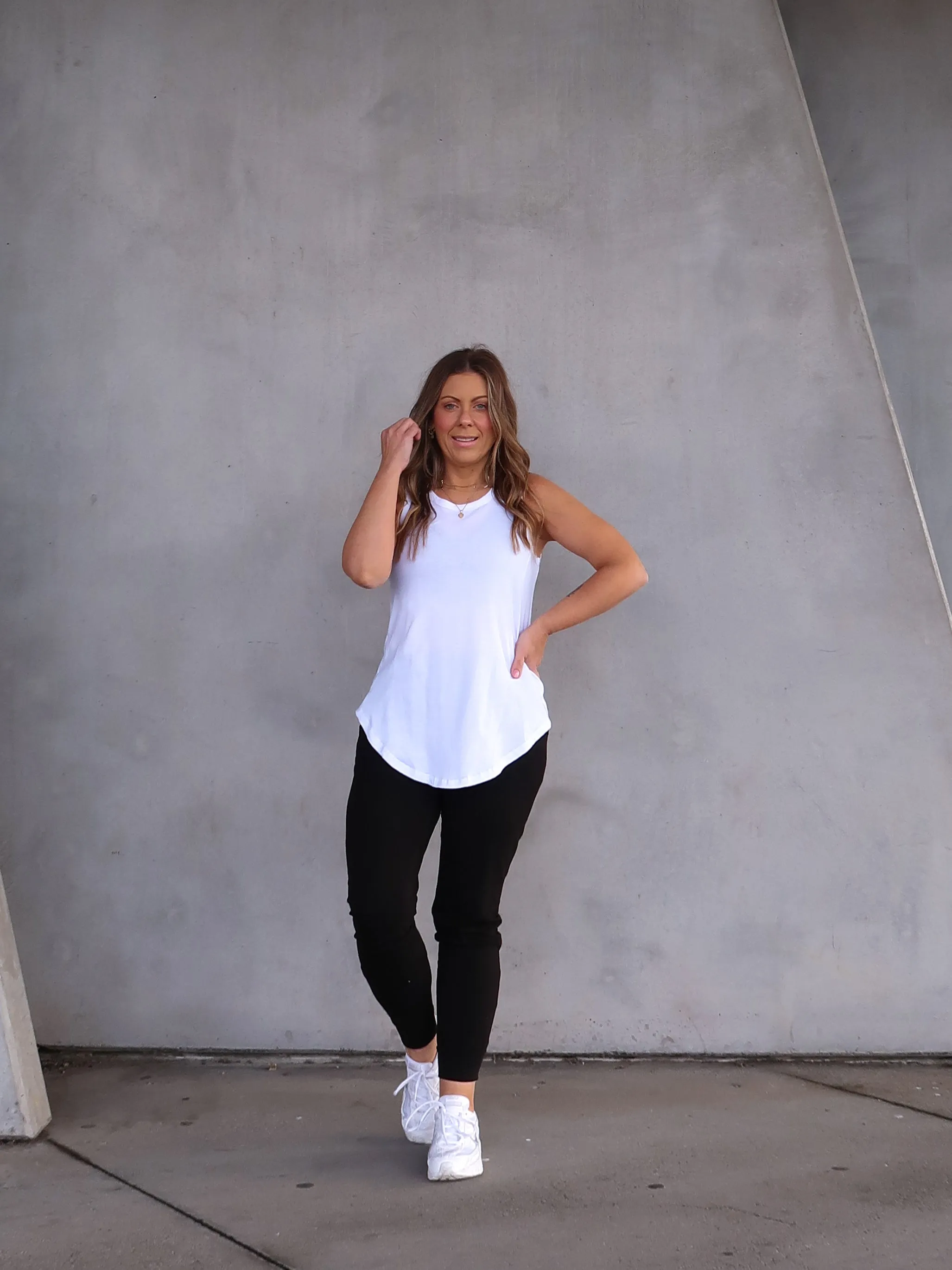 Educational - valuable EcoFriendly Dye Keira Tank - White