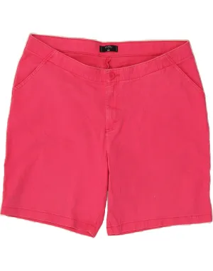 LEE Womens Riders Denim Shorts US 10 Large W40  Pink Cotton Wrinkle Free Fabric